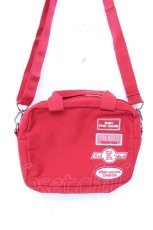 画像1: PINK HOUSE / BABY PINK HOUSEネームワッペンショルダーバッグ  赤 Y-25-12-10-018-LO-BG-SZ-ZTK021 (1)