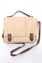 axes femme / 型押し2WAYバッグ  ベージュ Y-25-12-10-019-AX-BG-SZ-ZY