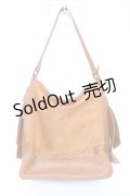 axes femme / 異素材ホーボーバッグ  キャメル Y-25-12-10-020-AX-BG-SZ-ZY