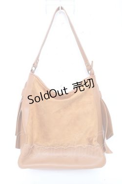 画像1: axes femme / 異素材ホーボーバッグ  キャメル Y-25-12-10-020-AX-BG-SZ-ZY