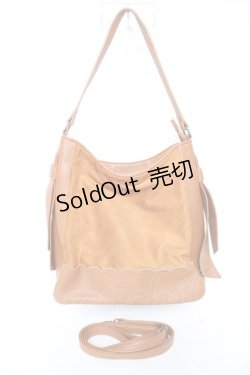 画像5: axes femme / 異素材ホーボーバッグ  キャメル Y-25-12-10-020-AX-BG-SZ-ZY