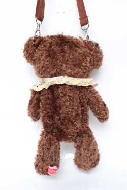 画像2: BABY, THE STARS SHINE BRIGHT / くまくみゃポシェット  ブラウン×ゴールドリボン Y-25-12-10-021-BA-BG-SZ-ZY