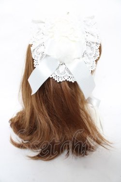 画像4: Angelic Pretty / Snow Doll ジャンパースカートセット(ヘッドドレスのみ)  シロ Y-25-12-10-022-AP-AC-SZ-ZY