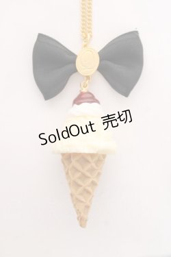 画像1: Q-pot. / チェリーホイップアイスネックレス  バニラ Y-25-12-10-003-QP-AC-SZ-ZY
