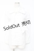 Jane Marple / ワイヤー入りボウリボン付きブラウス M 白 Y-25-12-10-025-JM-BL-SZ-ZI