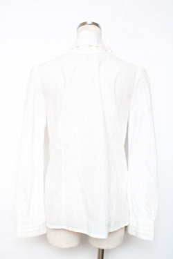 画像2: Jane Marple / ワイヤー入りボウリボン付きブラウス M 白 Y-25-12-10-025-JM-BL-SZ-ZY