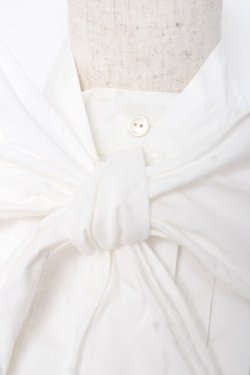 画像5: Jane Marple / ワイヤー入りボウリボン付きブラウス M 白 Y-25-12-10-025-JM-BL-SZ-ZY