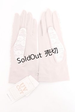 画像2: axes femme / リボンフィンガーレスグローブ  淡ピンク Y-25-12-11-004-AX-ZA-AS-ZY