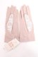 画像2: axes femme / リボンフィンガーレスグローブ  淡ピンク Y-25-12-11-004-AX-ZA-AS-ZY (2)
