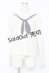 axes femme / マリンセーラーニット  生成り Y-25-12-11-030-AX-TO-SZ-ZY