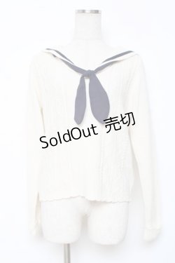 画像1: axes femme / マリンセーラーニット  生成り Y-25-12-11-030-AX-TO-SZ-ZY