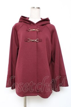 画像1: axes femme / ダンボールニットケープ F ワイン Y-25-12-11-032-AX-TO-SZ-ZY