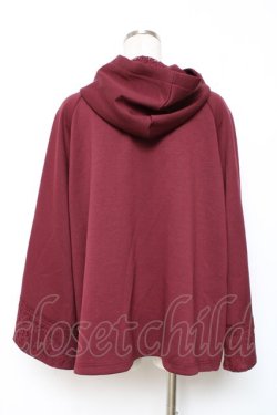 画像2: axes femme / ダンボールニットケープ F ワイン Y-25-12-11-032-AX-TO-SZ-ZY