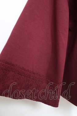 画像3: axes femme / ダンボールニットケープ F ワイン Y-25-12-11-032-AX-TO-SZ-ZY