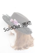 axes femme / クラシカルガーデンカンカン帽  黒 Y-25-12-11-005-AX-AC-AS-ZY