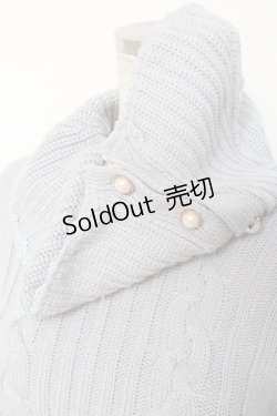 画像3: axes femme / 袖レースアップニット  サックス Y-25-12-11-033-AX-TO-SZ-ZY