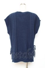 画像3: axes femme / ニットベストアンサンブルのニットベスト M 紺 Y-25-12-11-035-AX-TO-SZ-ZT526 (3)