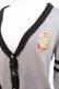 画像3: axes femme / 刺繍入りチルデンニットカーディガン  グレー Y-25-12-11-037-AX-TO-AS-ZY (3)