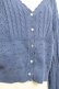 画像3: axes femme / 透かし編みニットカーディガン F ブルー Y-25-12-11-038-AX-TO-SZ-ZY (3)