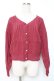 画像1: axes femme / 透かし編みニットカーディガン F ピンク Y-25-12-11-039-AX-TO-SZ-ZY (1)