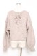 画像2: axes femme / バックレースアップニットカーディガン F モカ Y-25-12-11-041-AX-TO-SZ-ZY (2)