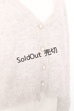 画像3: axes femme / バックレースアップニットカーディガン F モカ Y-25-12-11-041-AX-TO-SZ-ZS