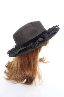 画像4: axes femme / クラシカルガーデンカンカン帽  黒 Y-25-12-11-005-AX-AC-AS-ZY