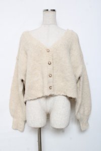 axes femme / バックレースアップニットカーディガン F 生成り Y-25-12-11-043-AX-TO-SZ-ZY