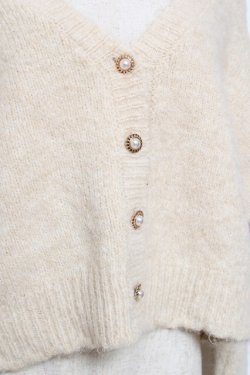 画像3: axes femme / バックレースアップニットカーディガン F 生成り Y-25-12-11-043-AX-TO-SZ-ZY