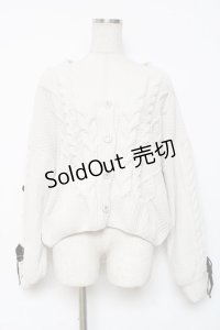 axes femme / モールヤーンニットカーデ F 生成り Y-25-12-11-044-AX-TO-SZ-ZY