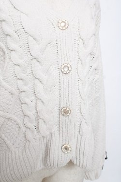 画像4: axes femme / モールヤーンニットカーデ F 生成り Y-25-12-11-044-AX-TO-SZ-ZY