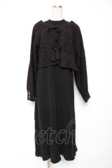 axes femme / 2wayボレロ×ニットワンピース F 黒 Y-25-12-11-047-AX-OP-SZ-ZY