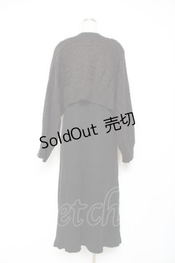 画像2: axes femme / 2wayボレロ×ニットワンピース F 黒 Y-25-12-11-047-AX-OP-SZ-ZI