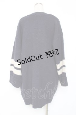 画像3: axes femme / ケーブルニットコーディガン M 紺 Y-25-12-11-049-AX-TO-SZ-ZY