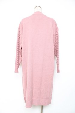 画像2: axes femme / ネックレス付ニットワンピース M ピンク Y-25-12-11-050-AX-OP-SZ-ZY