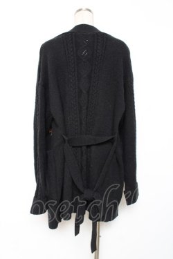 画像3: axes femme / マリーゴールドロングカーデ M 黒 Y-25-12-11-055-AX-TO-SZ-ZY