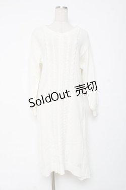 画像1: axes femme / スリットロングニットワンピ M キナリ Y-25-12-11-056-AX-OP-SZ-ZI