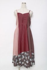 axes femme / パッチワークワンピース M アワピンク Y-25-12-11-059-AX-OP-SZ-ZY