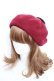 画像1: axes femme / HAT メッセージポンポンベレー  ワイン Y-25-12-11-007-AX-AC-AS-ZY (1)