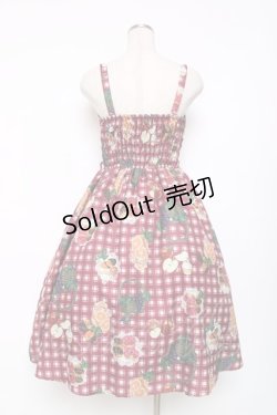 画像2: axes femme POETIQUE / フリュイ・コンフィ柄ワンピース  ワイン Y-25-12-11-060-AX-OP-SZ-ZS