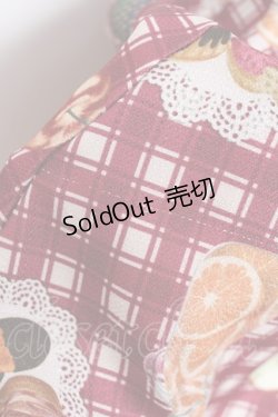 画像4: axes femme POETIQUE / フリュイ・コンフィ柄ワンピース  ワイン Y-25-12-11-060-AX-OP-SZ-ZS