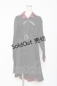 Favorite / 文豪ストレイドッグス×Favoriteコラボ 中原中也モチーフ開襟フィッシュテールワンピース  黒 Y-25-12-11-062-LO-OP-SZ-ZY