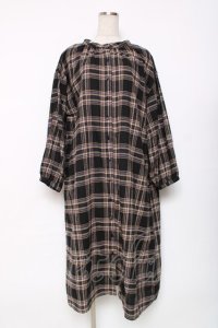 PINK HOUSE / チェックワンピース  茶 Y-25-12-11-063-LO-OP-SZ-ZY
