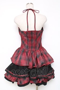 画像2: To Alice / BlackShamrock/パンクロックティアードジャンパースカート  赤 Y-25-12-11-064-LO-OP-SZ-ZY