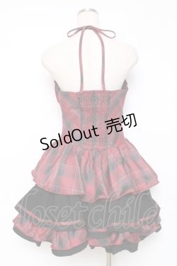 画像2: To Alice / BlackShamrock/パンクロックティアードジャンパースカート  赤 Y-25-12-11-064-LO-OP-SZ-ZY