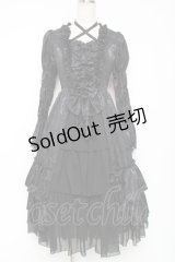 ATELIER PIERROT / ロイヤルリボンドレス  黒 Y-25-12-11-065-EL-OP-SZ-ZY