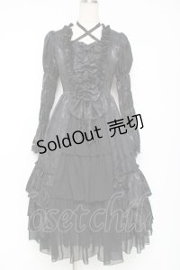 ATELIER PIERROT / ロイヤルリボンドレス  黒 Y-25-12-11-065-EL-OP-SZ-ZY