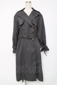 axes femme / 後ろ切り替えトレンチコート  グレー Y-25-12-11-066-AX-CO-SZ-ZY