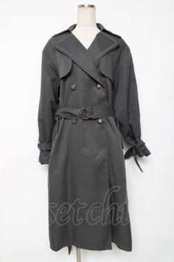 画像1: axes femme / 後ろ切り替えトレンチコート  グレー Y-25-12-11-066-AX-CO-SZ-ZY