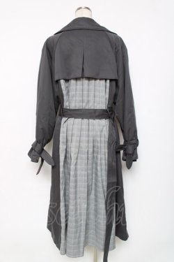 画像2: axes femme / 後ろ切り替えトレンチコート  グレー Y-25-12-11-066-AX-CO-SZ-ZY